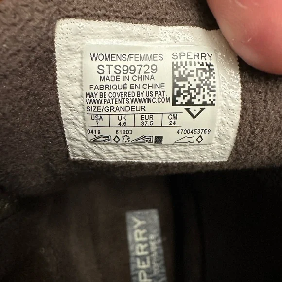 Sperry Saltwater Duck Boots / Olive & Brown / wmns sz 7.0 - Picture 6 of 6